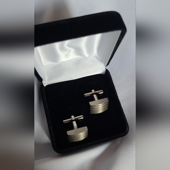 Titanium 925 Cuff Links 👔 - Picture 3 of 4